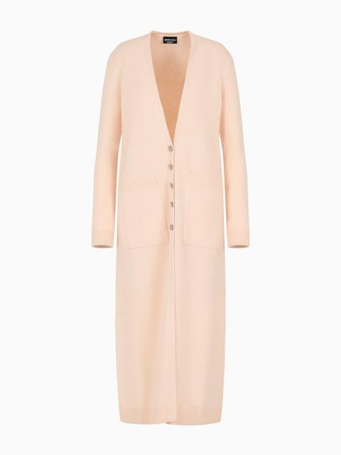 Long cashmere cardigan