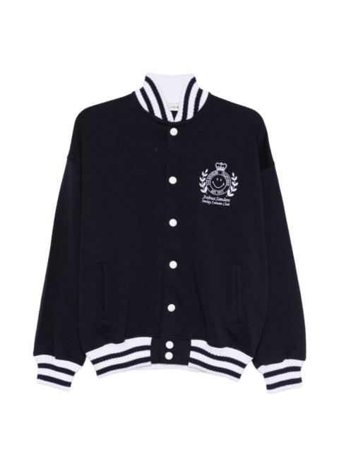 x Smiley logo-detail bomber jacket