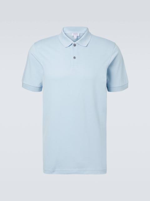 Riviera cotton mesh polo shirt