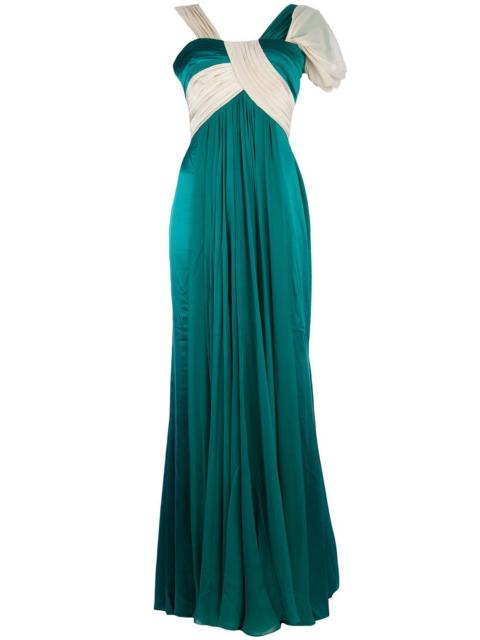 silk evening dress