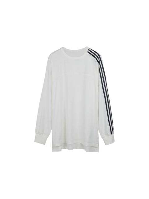 adidas Y-3 3-Stripes Long Sleeve Long-Sleeve Top Core White