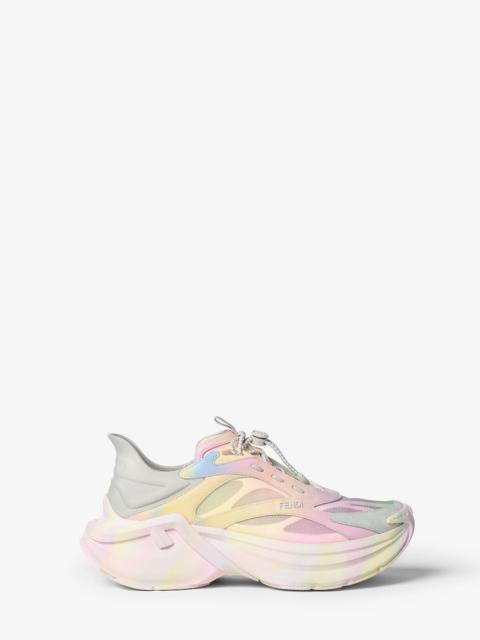 Fantastic Fendi Future Fendi F-Light Multicolor suede and fabric low-tops