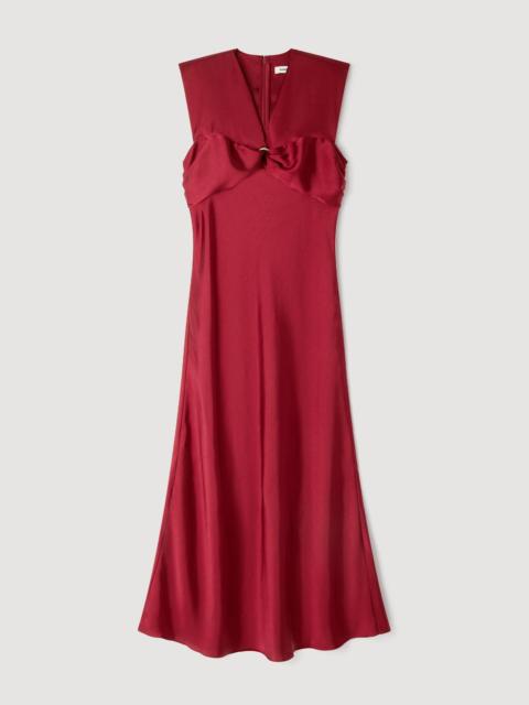 V-NECK MAXI DRESS