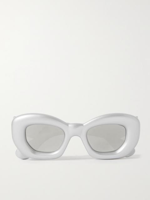 Inflated Oversized D-frame Acetate Sunglasses