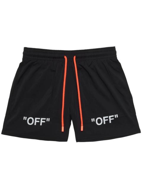 OFF-WHITE Swim Shorts Black/White