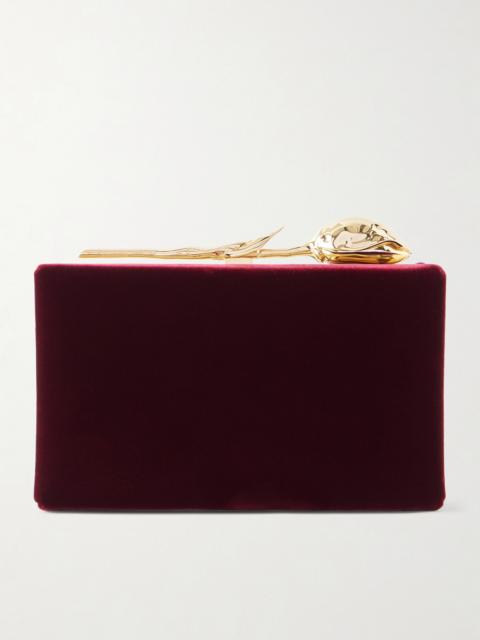 Bloom Velvet Clutch