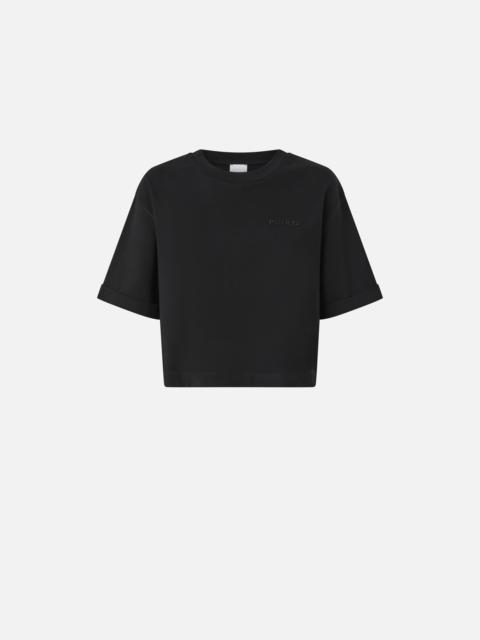 SHORT T-SHIRT WITH EMBROIDERED LOGO
