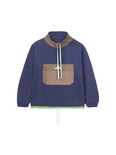 Brain Dead Post Earth Syndrome Scuba Neck Fleece 'Navy'