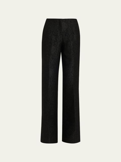 Flute-B Rose Brocade Trousers