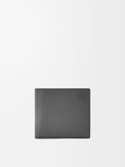 Bifold coin wallet in soft grained calfskin