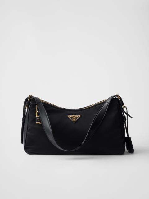 Prada Aimée large Re-Nylon and leather shoulder bag