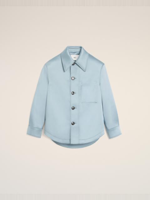 BLUE SATIN AMI DE COEUR BUTTONED JACKET