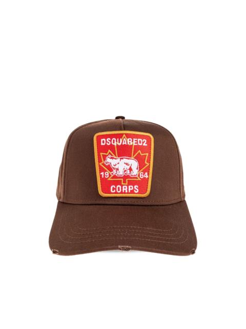 bear-maple leaf patch cap