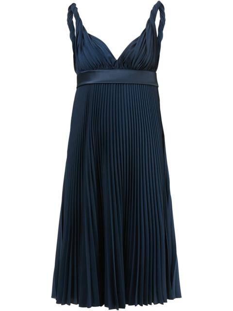 empire-line pleated dress