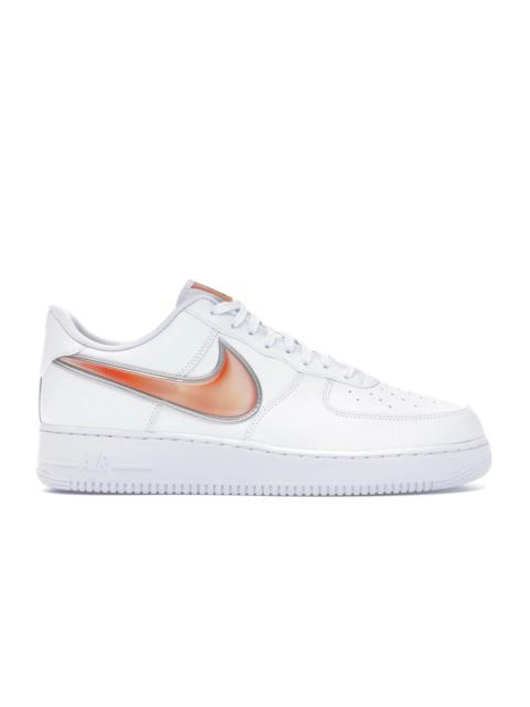 Nike Air Force 1 Low Oversized Swoosh White Orange Peel