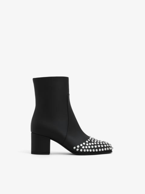 LOW BOOTS IN STRASS CALFSKIN