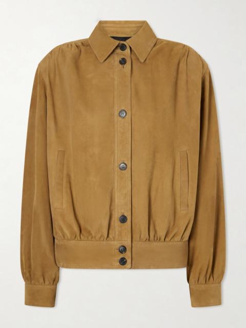 Suede Blouson Jacket