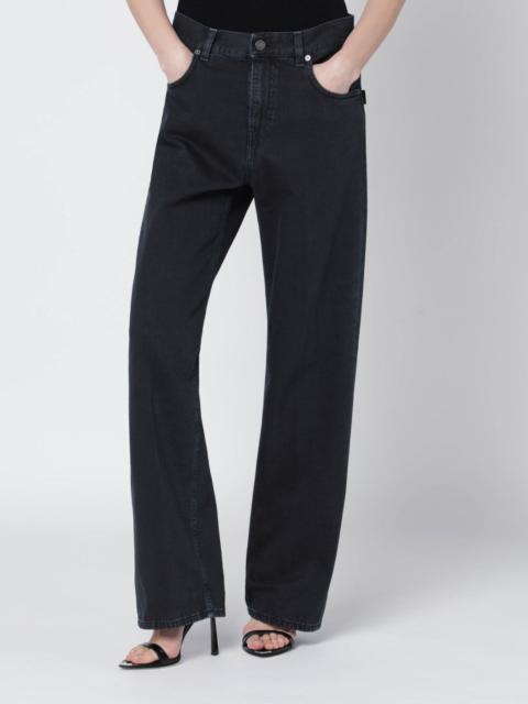 Charcoal wide-leg jeans