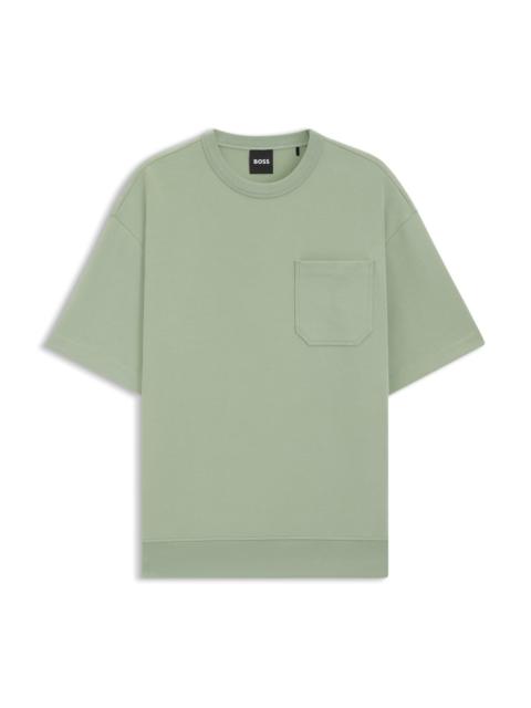 PEACHED T-SHIRT IN A COTTON BLEND