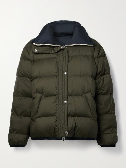 Mitty Reversible Two-tone Quilted Shell Down Jacket