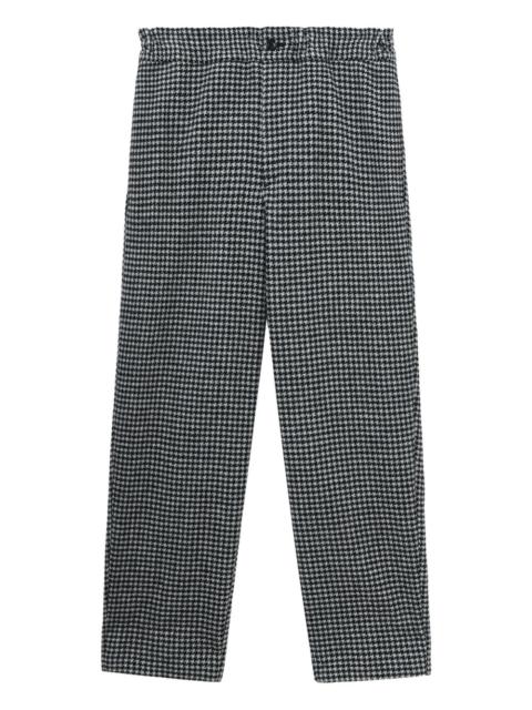 houndstooth-pattern trousers