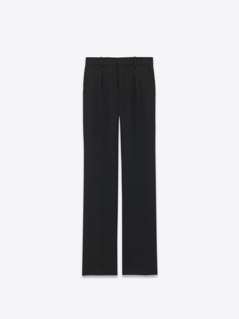 tailored pants in grain de poudre
