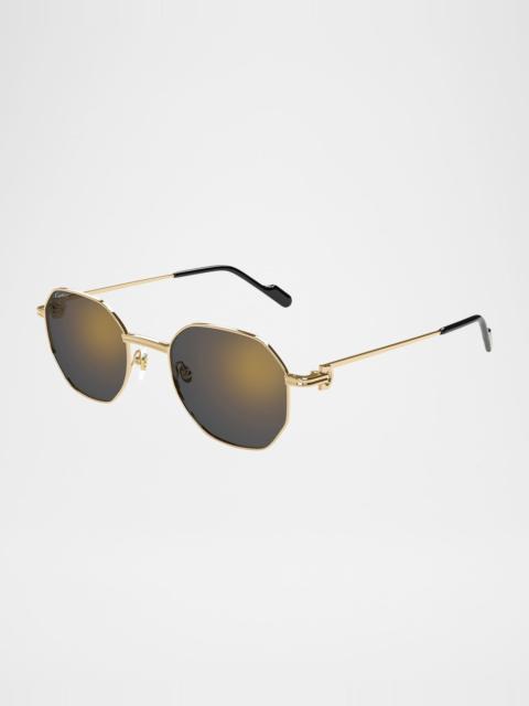 Mirrored Round Metal Sunglasses