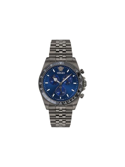 Versace Greca Chrono Wave Bracelet Watch 'Gun'