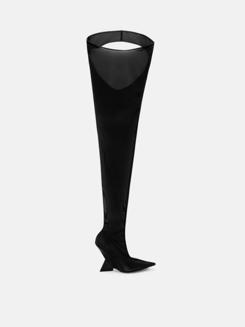 ''CHEOPISSIMA'' BLACK THIGH HIGH BOOT