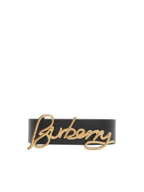 Signature reversible belt