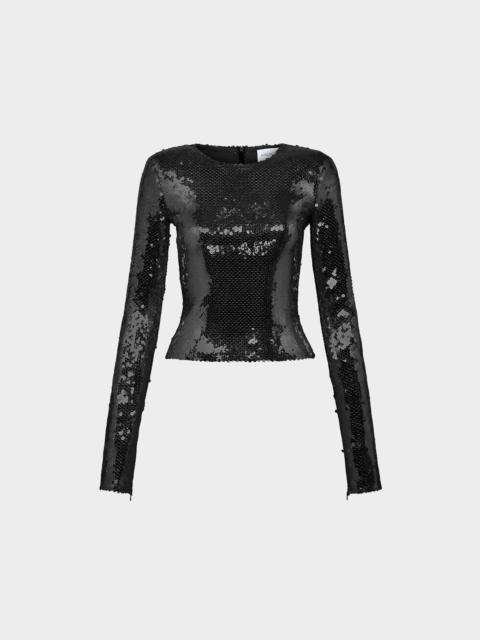 LOIDA TOP IN SEQUIN