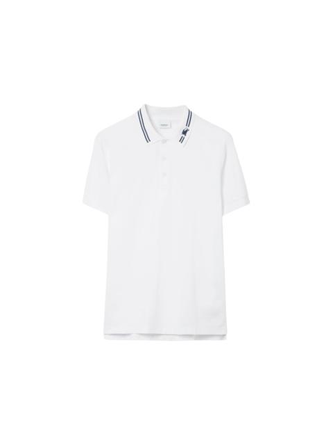 Burberry EKD Cotton Polo Polo Shirt White