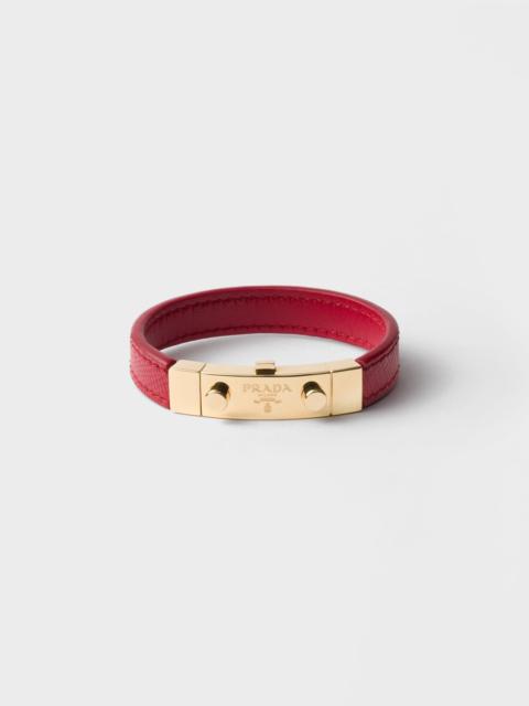 Saffiano leather bracelet