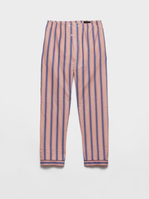 Striped cotton pants