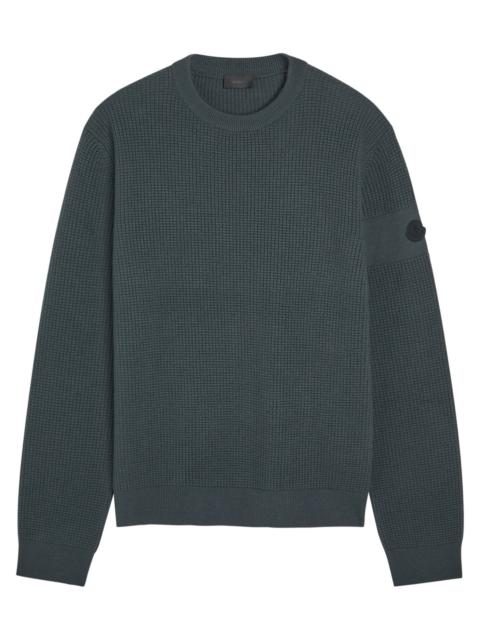 Moncler Logo Waffle-knit Wool Jumper