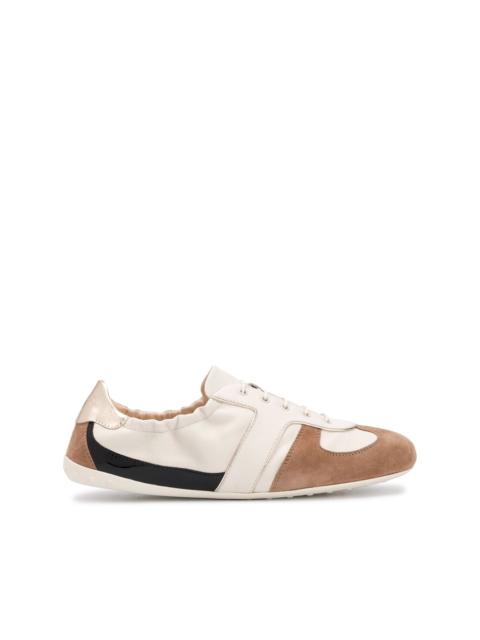 colour-block leather sneakers