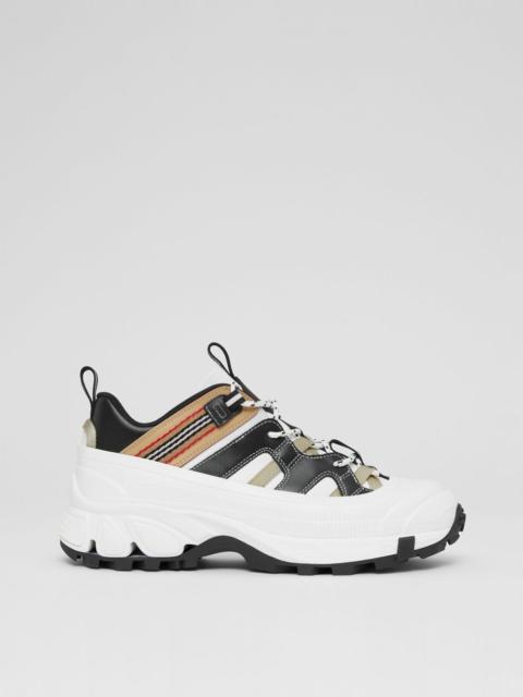 Icon Stripe Detail Leather Arthur Sneakers