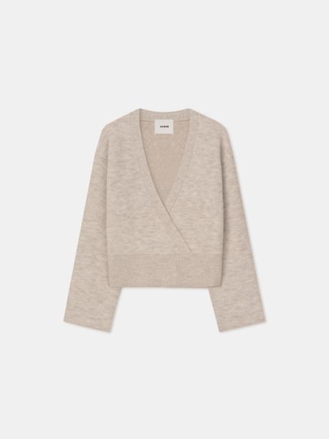 LÉON
Wrap detail wool blend sweater