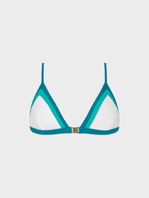Positano Color Block Bikini Top