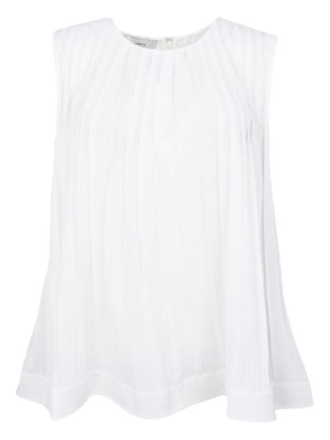 A-line pleated top