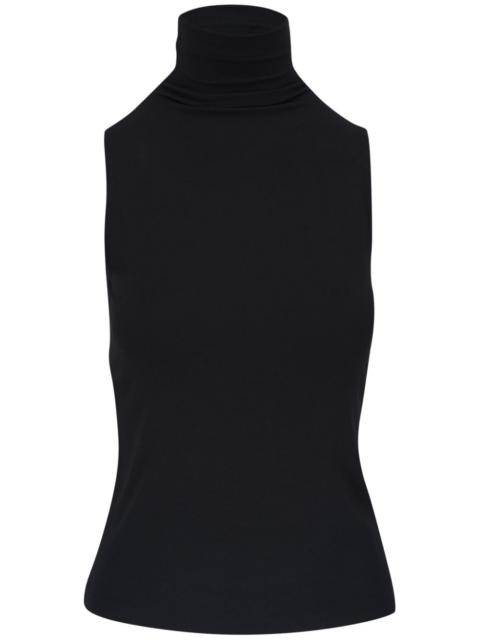 high neck sleeveless top