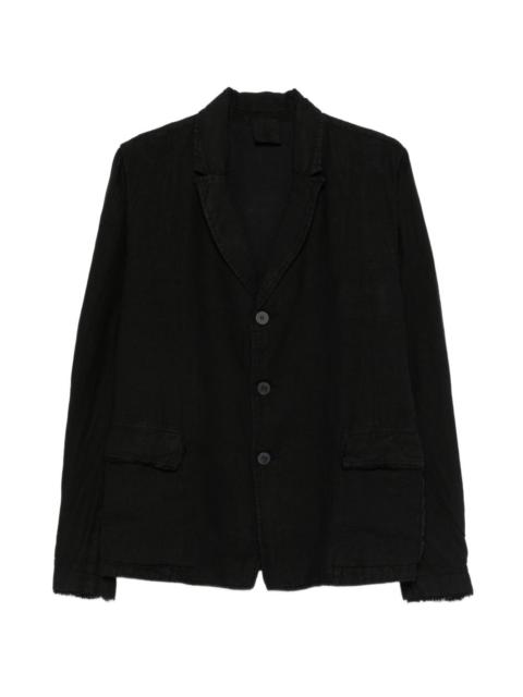 button-front blazer