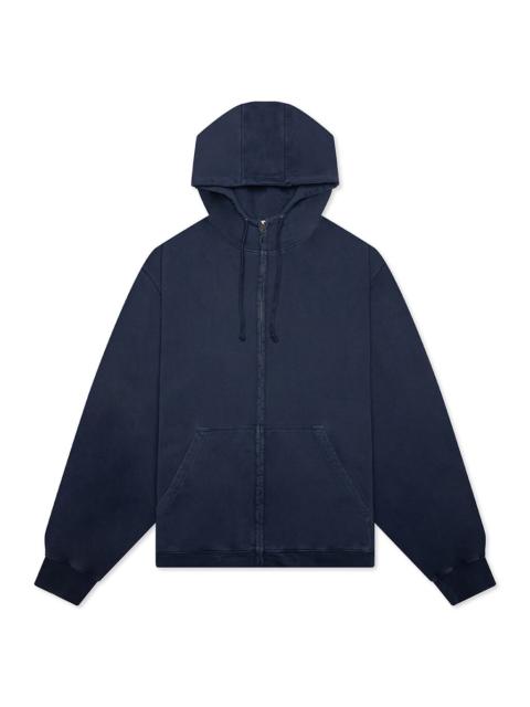 ZIP-UP SWEAT HOODIE - VINTAGE BLUE