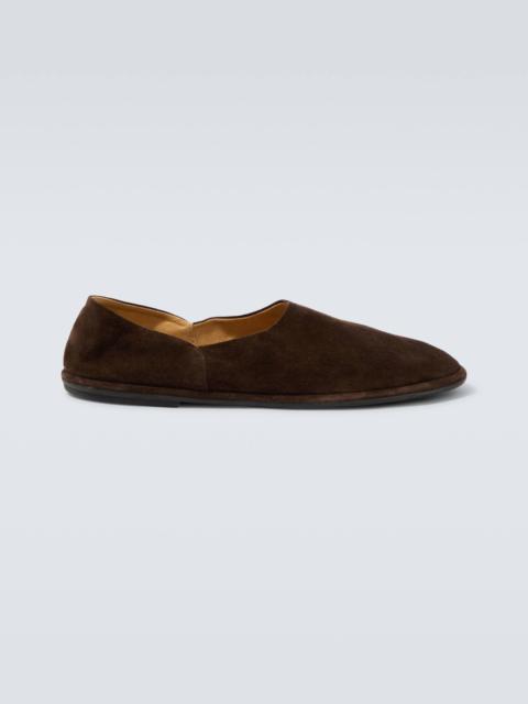 Canal suede slip-on shoes