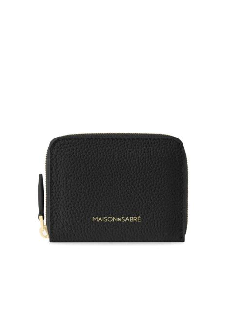 zipped leather wallet