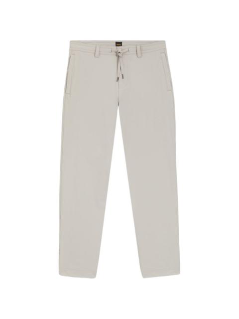 drawstring-waist chino trousers