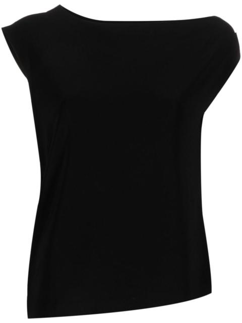 asymmetric sleeveless top