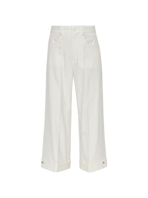 Jeera kick-flare trousers