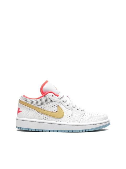 Air Jordan 1 Low SE "White/Sesame/Flash Crimson" sneakers