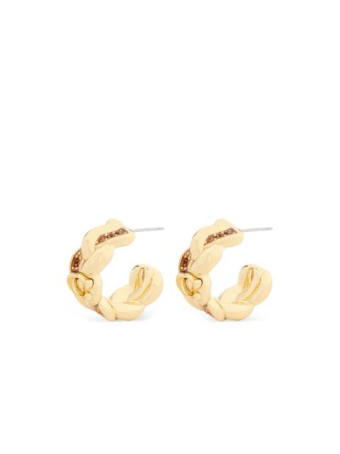 crystal-emellished chain earrings